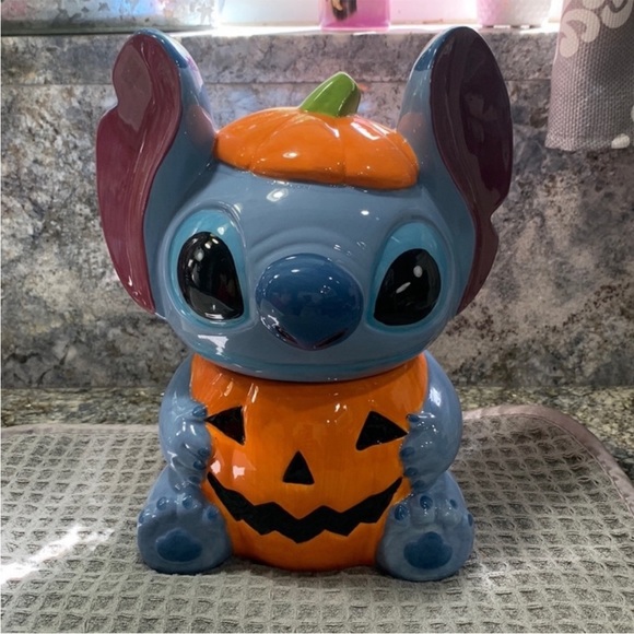 Best HD Pictures about  Stitch Halloween Cookie Jar  with No AI Images